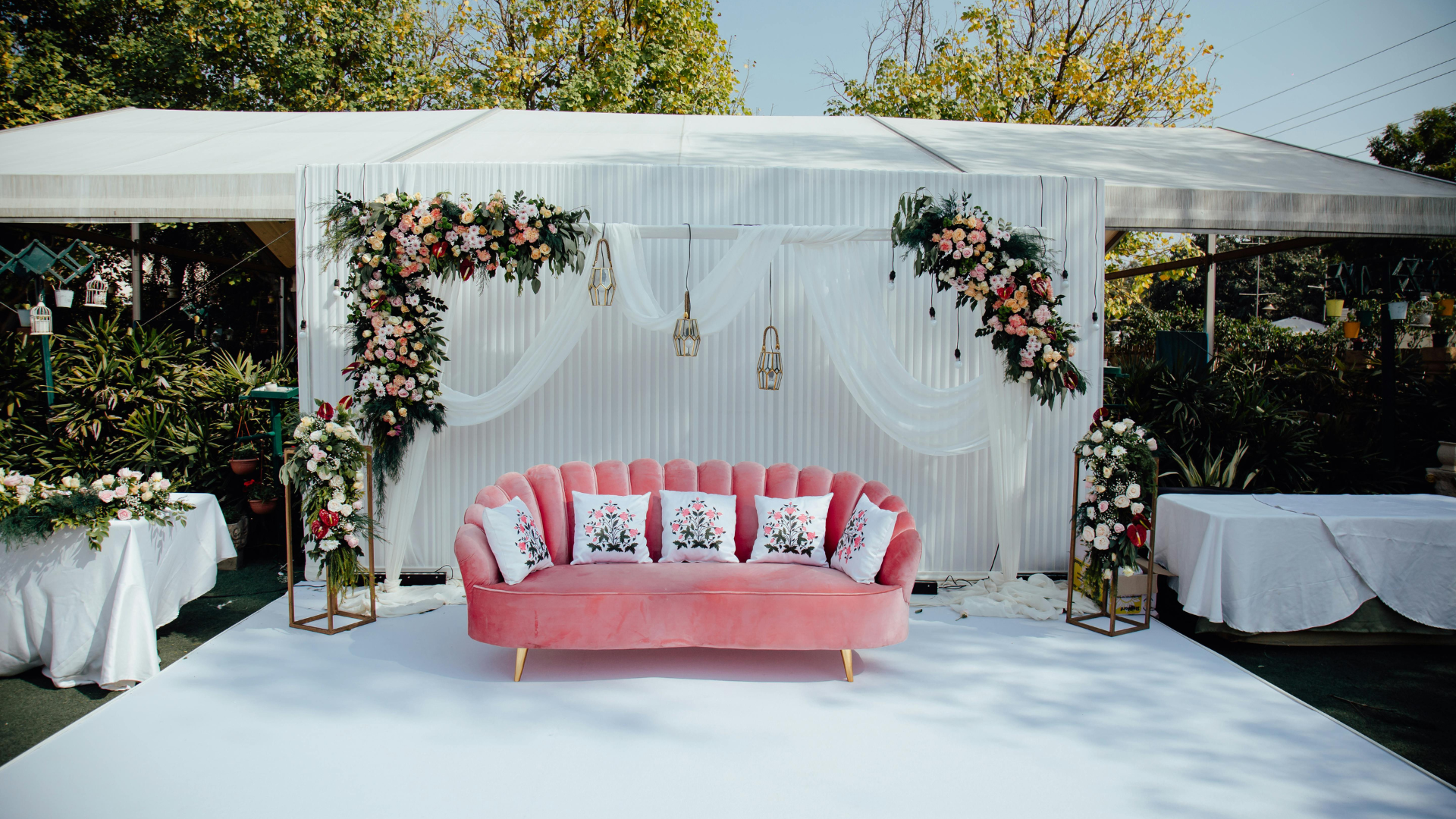 WoodCraft Decor garden wedding decoration
